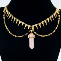 Rose Quartz choker ♥ - Thumbnail 2