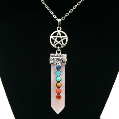 Chakra pentagram necklace ♥