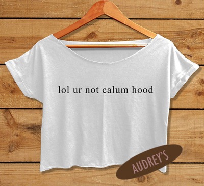 lol ur not calum hood shirt 5sos crop tee 5 seconds of summer