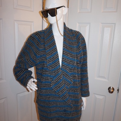Vintage ami coat gray/blue coat size xl