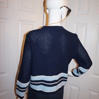 Vintage St. John Blue Cardigan Sweater Size M-L - Thumbnail 4