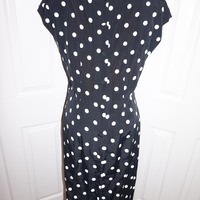 Vintage Moon Dance Black/White Dress Size XL - Thumbnail 2