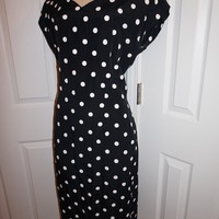 Vintage Moon Dance Black/White Dress Size XL - Thumbnail 3
