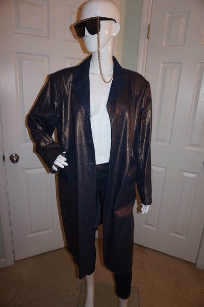 Vintage bgc gold long jean coat size 1x