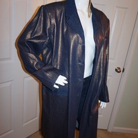Vintage BGC Gold Long Jean Coat Size 1x - Thumbnail 1