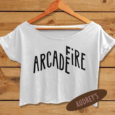 Shirt women crop top indie canadian rock tour tshirt arcade - Thumbnail 5