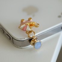 Baby Trolley iphone / smartphone dust plug chocolate cookie - Thumbnail 1