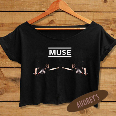 Muse shirt rock concert women crop tee band - Thumbnail 4