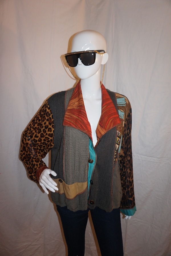 Vintage Faith Leopard Aztec Top Size 1x