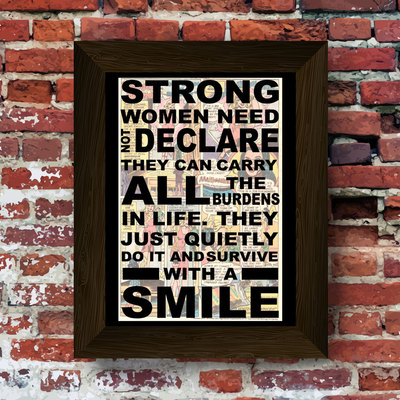 Wonder woman strong women need not declare quote super hero upcycled vintage comic book art print. #0022