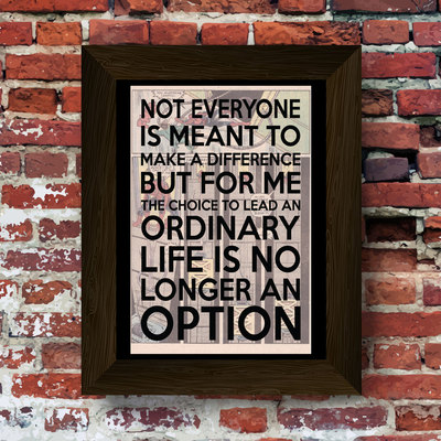 Ordinary life... upcycled vintage comic book art print. #0013