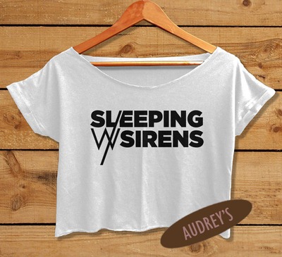 sleeping with sirens shirt rock crop tee band t-shirt concert SWS