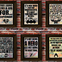 Full Justice League Upcycled vintage comic book art print. #0046 - Thumbnail 1