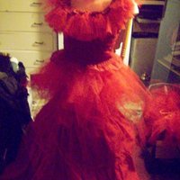 Beetlejuice Costume Red Wedding Dress-Lydia Deetz--Custom--Faeryspell Creations - Thumbnail 1