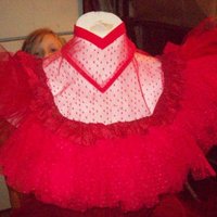 Beetlejuice Costume Red Wedding Dress-Lydia Deetz--Custom--Faeryspell Creations - Thumbnail 2