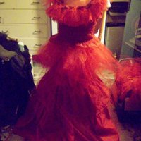 Beetlejuice Costume Red Wedding Dress-Lydia Deetz--Custom--Faeryspell Creations - Thumbnail 3