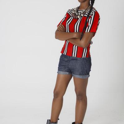 I'm not normal multi-directional stripe top by levis strauss; influence by rihanna