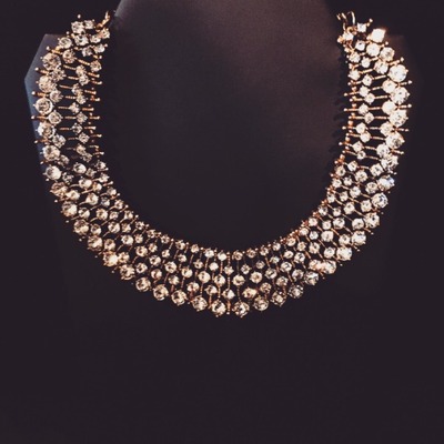 Sunset statement necklace (please specify gold or silver)