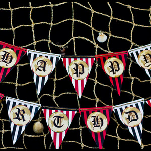 Pirate party banner, pirate party bunting, pirate party decorations, pirate party supplies, pirate party printables - Thumbnail 2