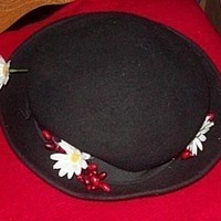 Mary Poppins Hat-Costume Hat-Faeryspell Creations - Thumbnail 3