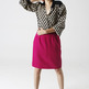Magenta A-Line Skirt-1