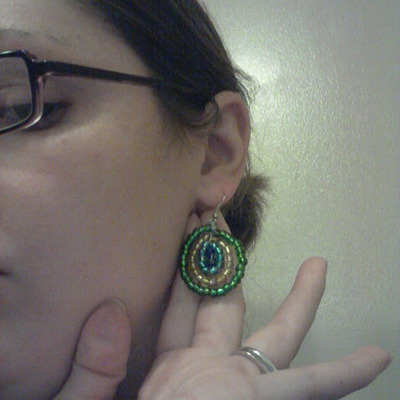 Peacock earrings - Thumbnail 4