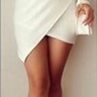 Slim Sexy V-Neck Long-Sleeved Dress - Thumbnail 1