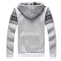 Striped Hooded Long Sleeve Cotton Pullover Mens Hoodies 012-140701005 - Thumbnail 1