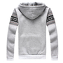 Striped Hooded Long Sleeve Cotton Pullover Mens Hoodies 012-140701005-1