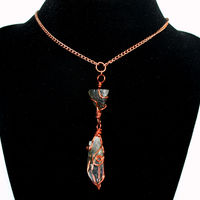 Moldavite Quartz necklace ♥ - Thumbnail 2