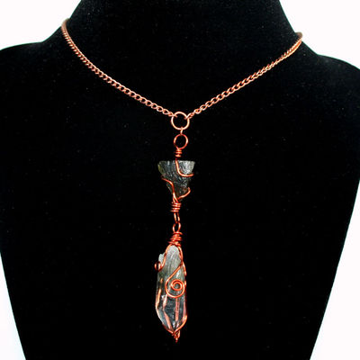 Moldavite quartz necklace ♥