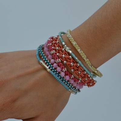 Siete strands bracelet 
