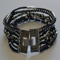 Siete Strands Bracelet - Blue - Thumbnail 1
