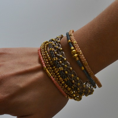 Siete strands bracelet - bohemian