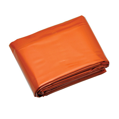 Emergency blanket - orange/silver