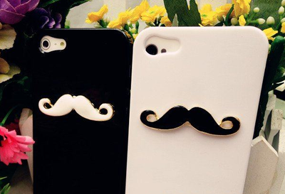 2pcs Beard Mustache iPhone 5 Case