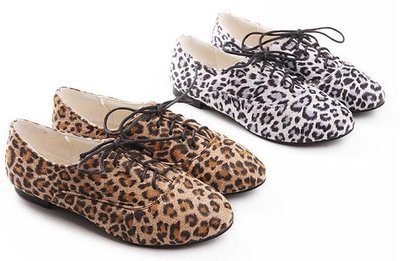 Retro Leopard Oxford Flats