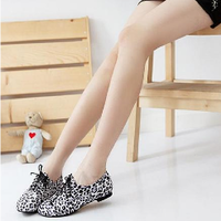 Retro Leopard Oxford Flats - Thumbnail 3