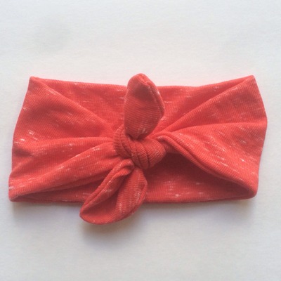 Red tie knot headwrap