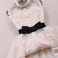 Fashion Bow Belt Dress - Thumbnail 1