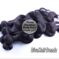 16", 18" & 20" *Grade 5A* Sassy Brazilian Remy Body Wave or Straight Hair [3 Bundles] - Thumbnail 3