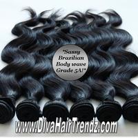 14", 16" & 18" *Grade 5A* Sassy Brazilian Remy Body Wave Hair OR Straight [3 Bundles] - Thumbnail 1