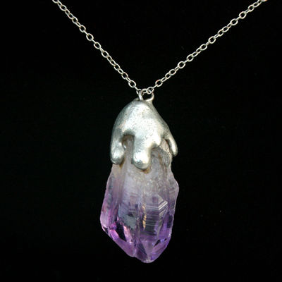 Amethyst drip necklace ♥