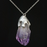 Amethyst Drip necklace ♥ - Thumbnail 1