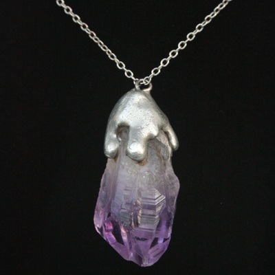 Amethyst drip necklace ♥