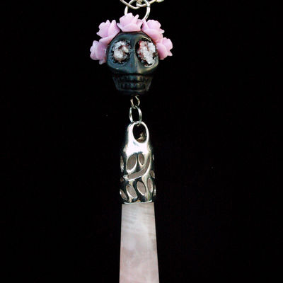 Rose skull necklace ♥