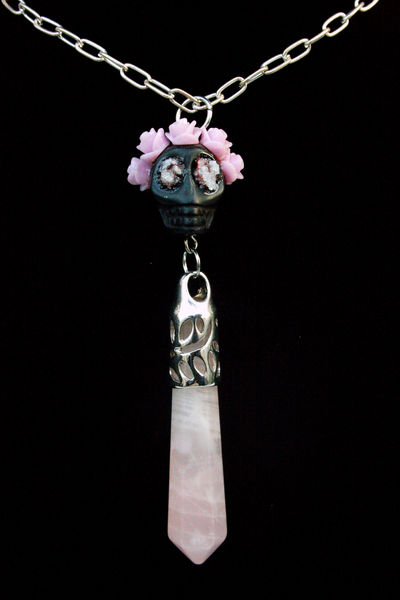 Rose Skull necklace ♥