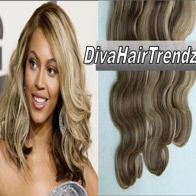 16", 18" & 20" brazilian body wave blonde & brown mix hair [3 bundles] *new*