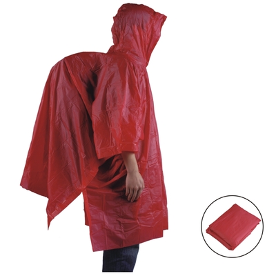 Lightweight vinyl rain poncho