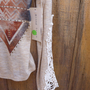 Blind Trust Oatmeal Aztec Top Size L NWT-3